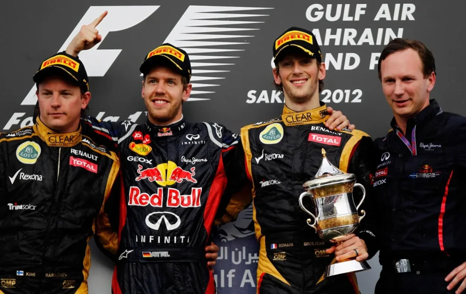 2012 Bahrain Grand Prix Podium