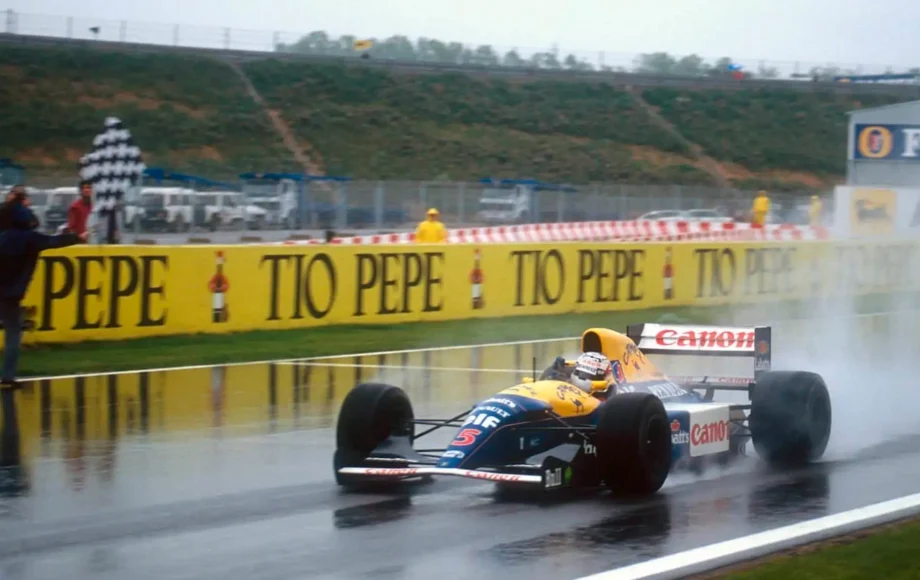 Mansell wins the Olympic Games GP in Barcelona in 1992