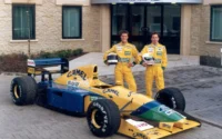 Martin Brundle and Michael Schumacher Benetton 1992