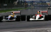 Nigel Mansell Battles Ayrton Senna 1991 Mexican Grand Prix