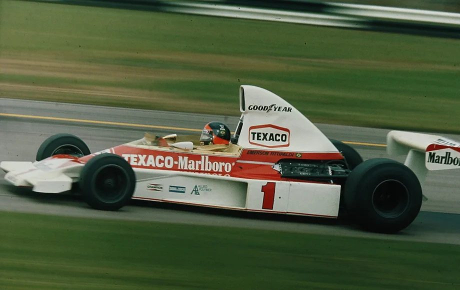 1975 British Grand Prix Silverstone Emerson Fittipaldi McLaren M23-Cosworth