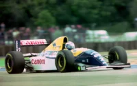 Alain Prost - Williams FW15C during practice for the 1993 British Grand Prix