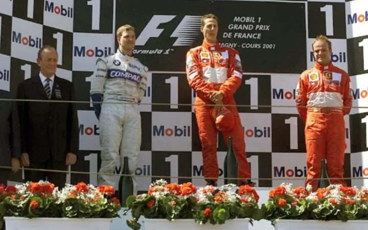 Michael Schumacher 50th F1 career win at the 2001 French Grand Prix