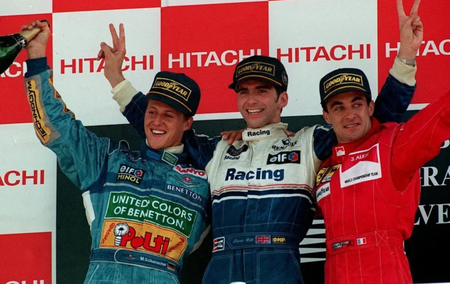 Michael Schumacher, Damon Hill, Jean Alesi 1994 British Grand Prix