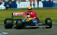 Nigel Mansell Williams Car 5 and Ayrton Senna McLaren 1991 British Grand Prix Taxi