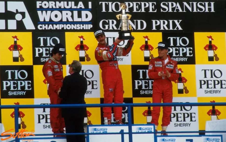 1987 Spanish Grand Prix Podium