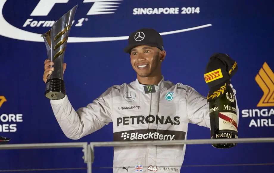 2014 Singapore Grand Prix Lewis Hamilton Mercedes