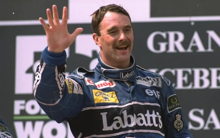 Nigel Mansell Williams Podium