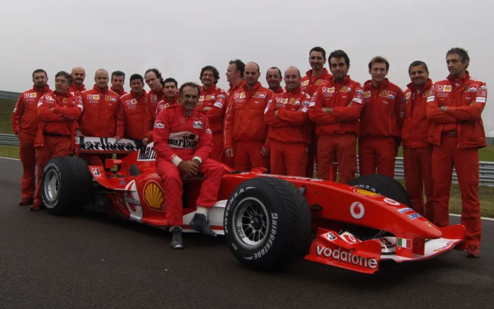 Reutemann 'enjoys' Ferrari F2004 'test'.