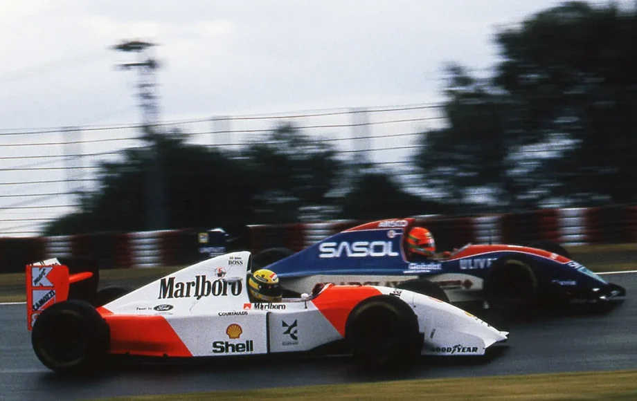 Senna and Irvine 1992 Japanese Grand Prix