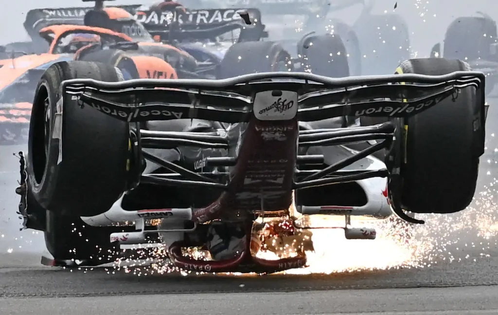Zhou Guanyu Silverstone Crash