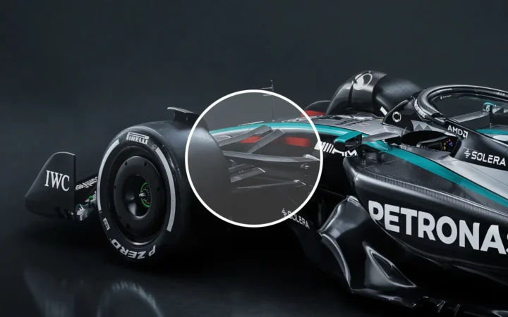 Mercedes 2024 W15 Double Suspension