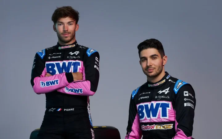 Pierre Gasly and Esteban Ocon 2024 Car Launch