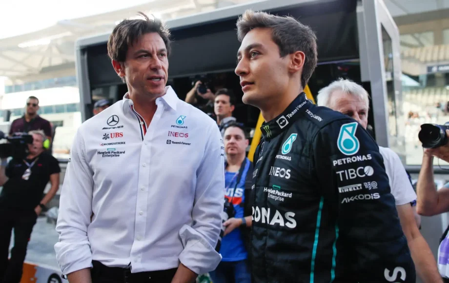 Toto Wolff and George Russell