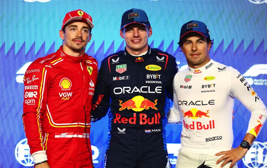 Charles Leclerc Max Verstappen Sergio Perez 2024 Saudi Arabian Grand Prix Qualifying