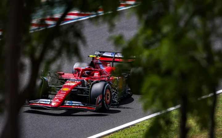 Carlos Sainz Ferrari 2024 Hungarian Grand Prix FP1