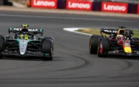 Lewis Hamilton 44 Mercedes Max Verstappen 1 Red Bull Racing 2024 British Grand Prix