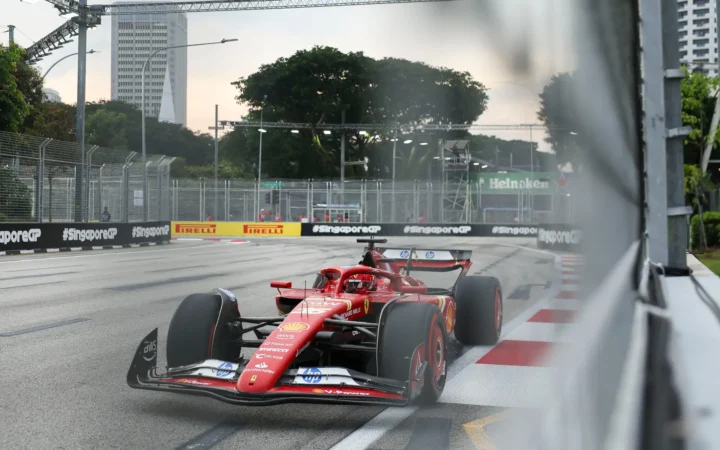 Charles Leclerc Ferrari 2024 Singapore Grand Prix FP1