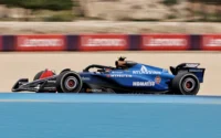 Carlos Sainz on track in the Williams during 2025 Pre-season Testing in Bahrain – Day Two